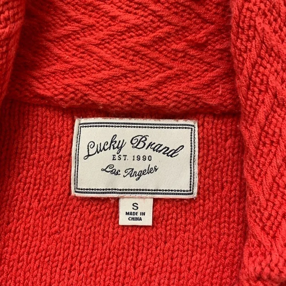 Lucky Brand Jaquard Moto Sweater Jacket